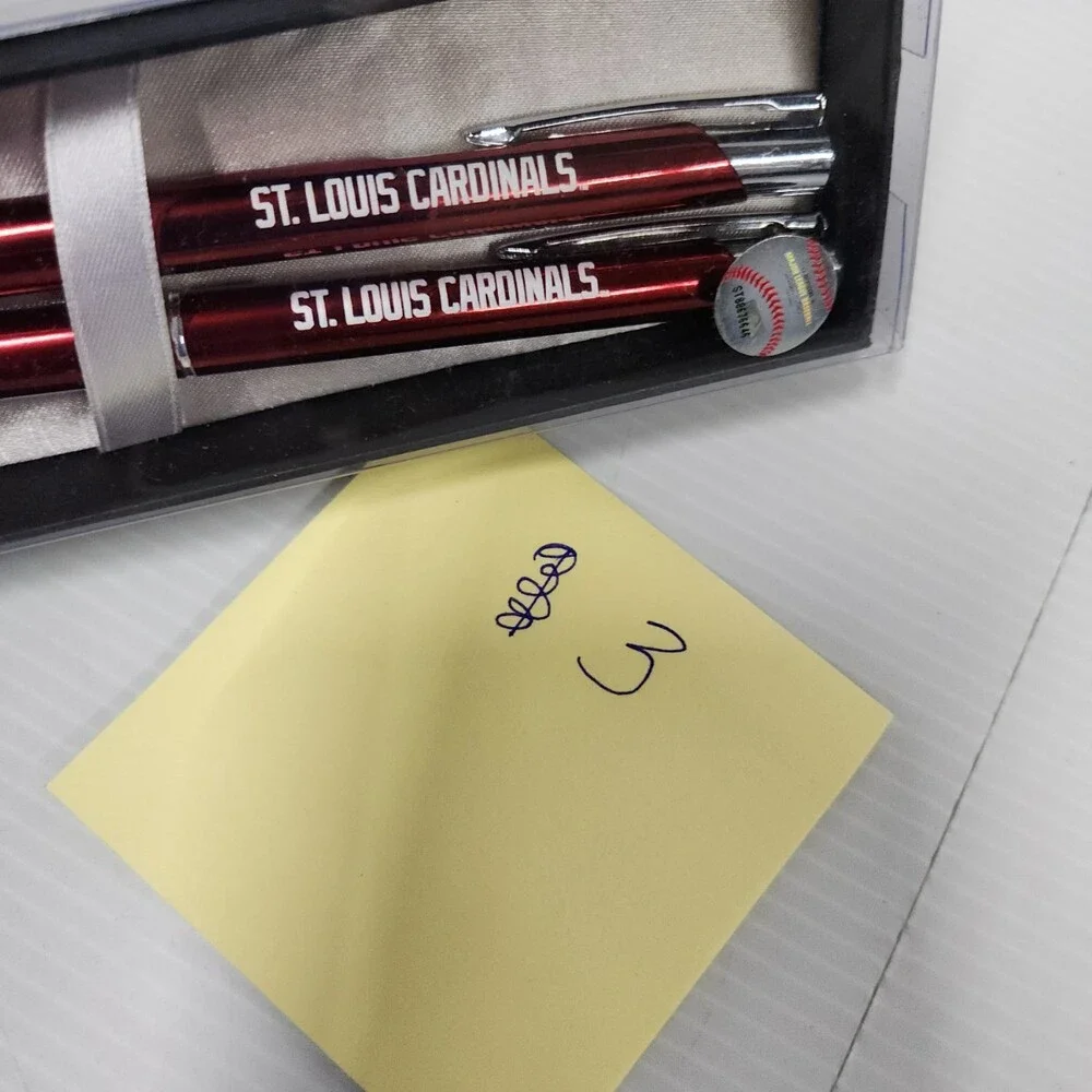 St Louis Cardinals Pen Set Red and Silver 2 Pens Baseball Collectible 171